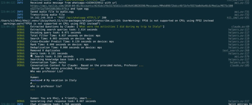 A personal AI voice assistant – screenshot 3
