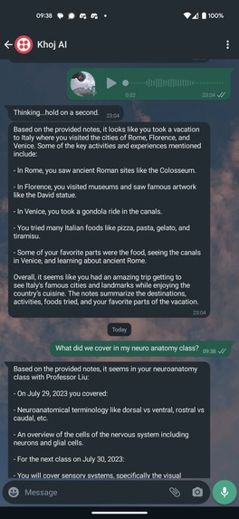 A personal AI voice assistant – screenshot 1