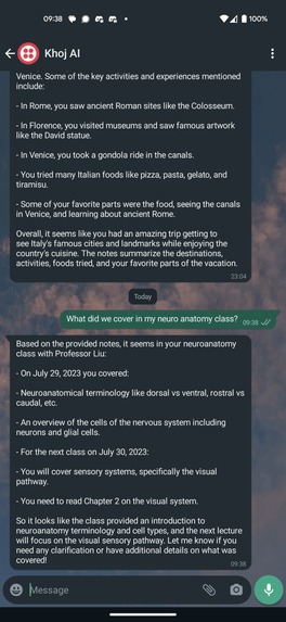 A personal AI voice assistant – screenshot 2