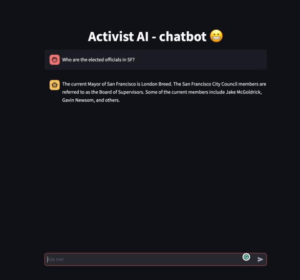 Activist AI – screenshot 1