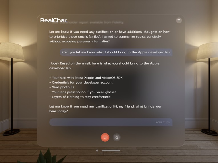 Inbox Zero x RealChar – screenshot 2