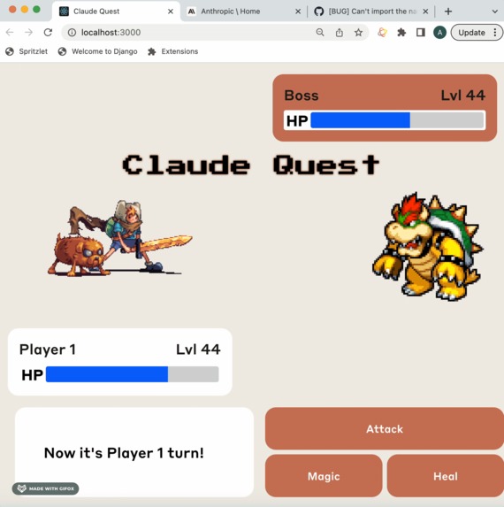 Claude Quest – screenshot 1