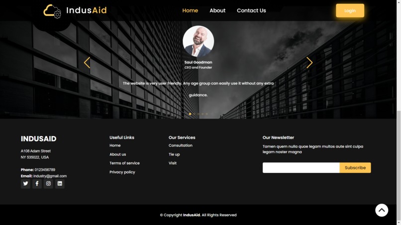 IndusAid – screenshot 2