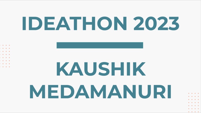 Kaushik Medamanuri Ideathon 2023- Cost of Healthcare  – screenshot 1