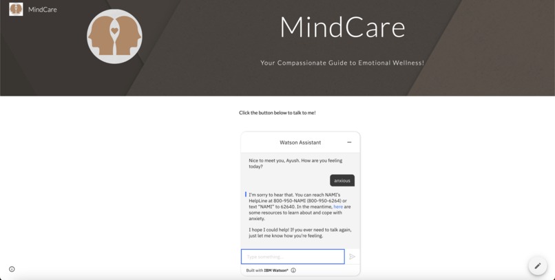 MindCare – screenshot 1