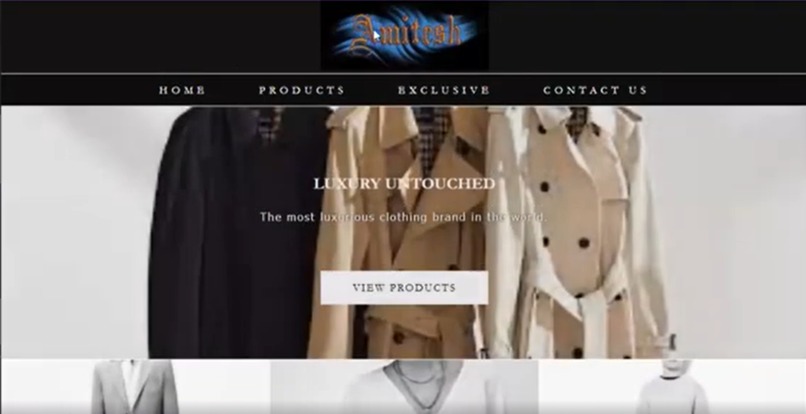 Amitesh Fashion Store Landing Webpage – screenshot 3