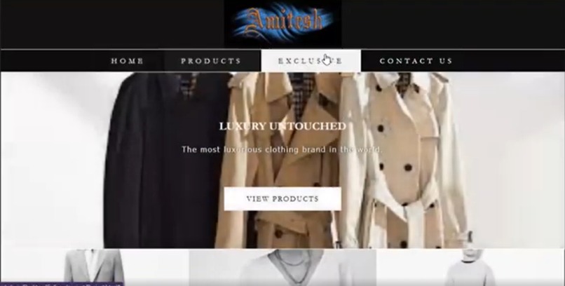 Amitesh Fashion Store Landing Webpage – screenshot 4