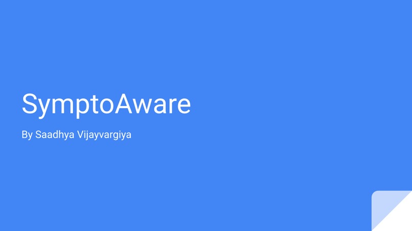 SymptoAware – screenshot 1