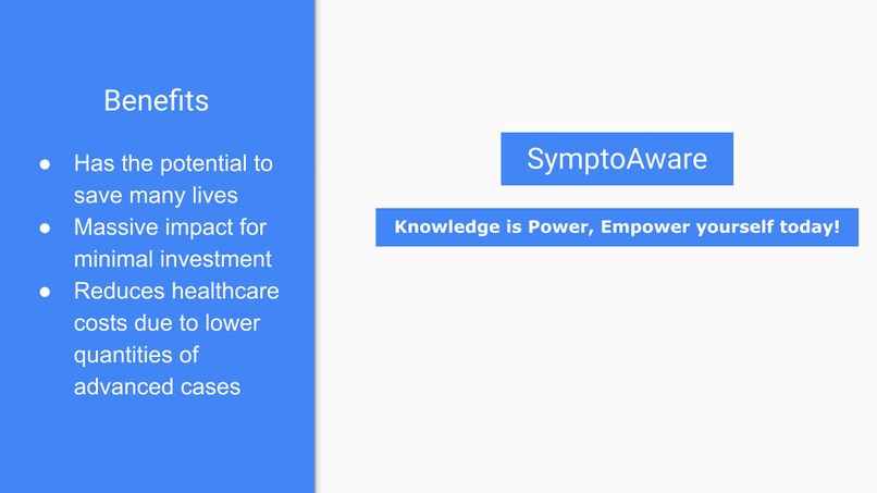 SymptoAware – screenshot 2