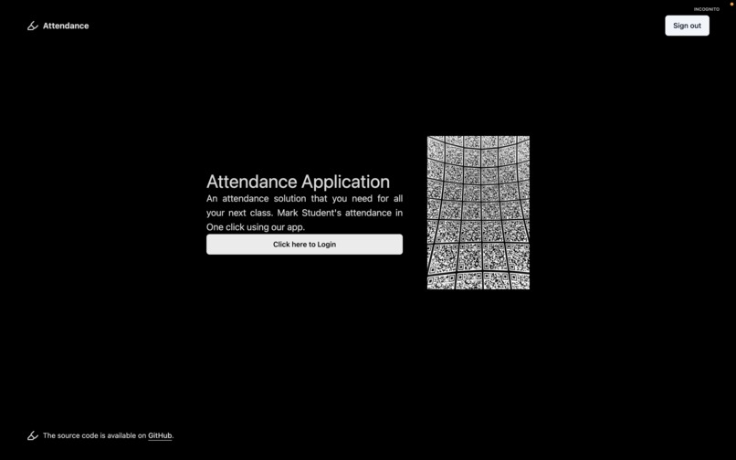 Attendance managment System – screenshot 1