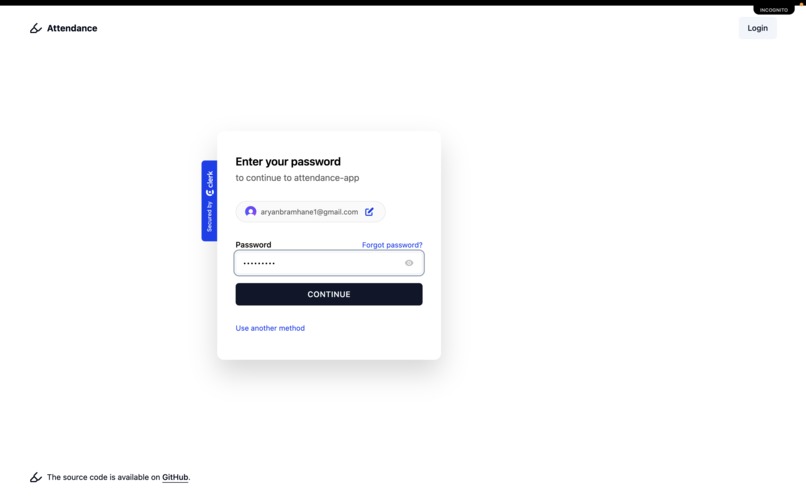 Attendance managment System – screenshot 2