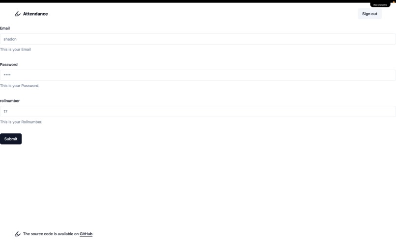 Attendance managment System – screenshot 5