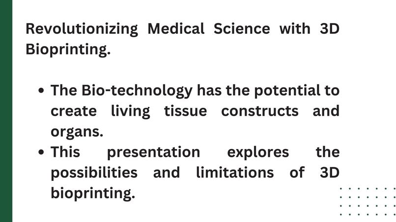 3D BioPrinter: A Revolution in Healthcare – screenshot 2