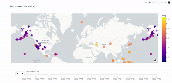 earthquake_visualize – screenshot 1