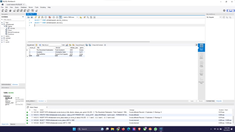 movie-database – screenshot 1
