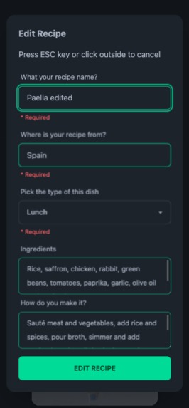 Recipes - No Server, No Problem – screenshot 2