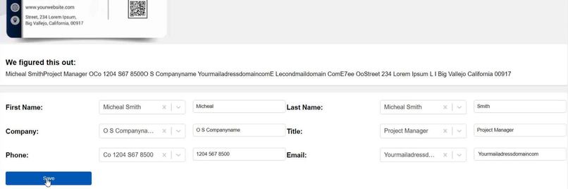 Business card scanner – screenshot 6