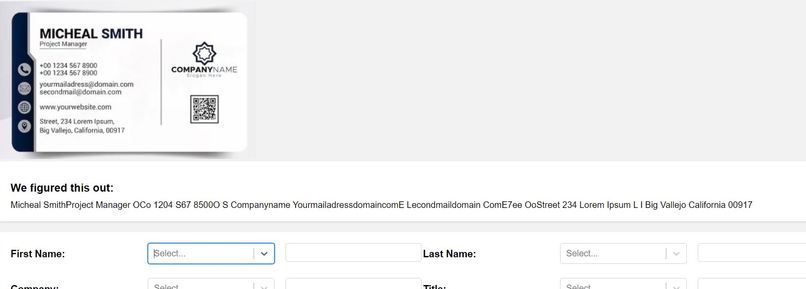 Business card scanner – screenshot 4