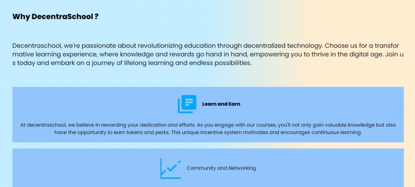 DecentraClasses – screenshot 1