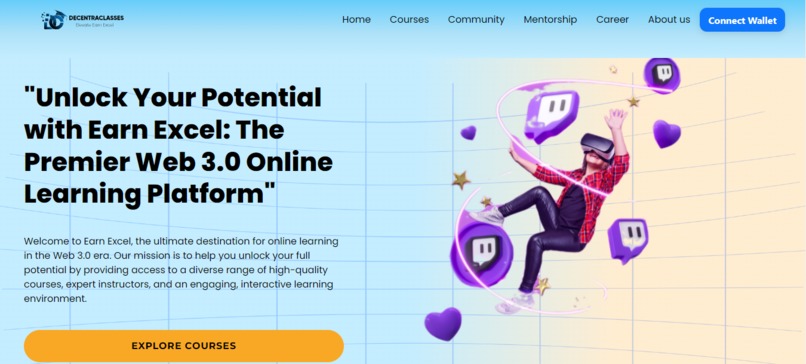 DecentraClasses – screenshot 2