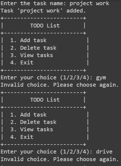 Simple TODO List  – screenshot 2