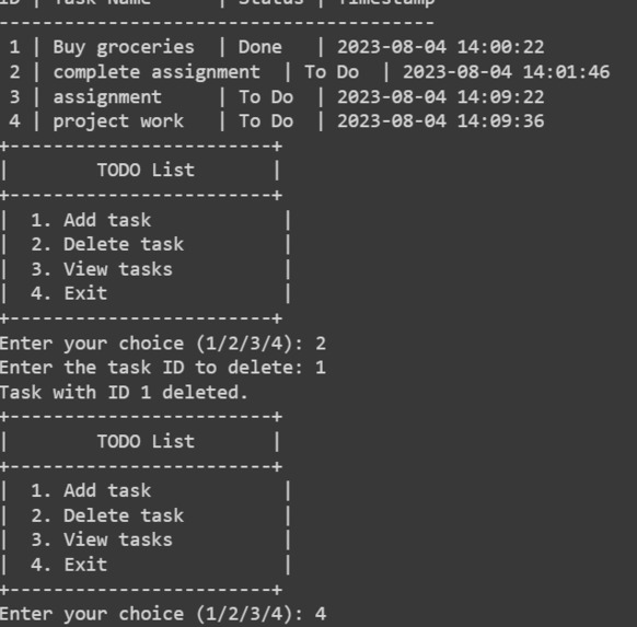Simple TODO List  – screenshot 3