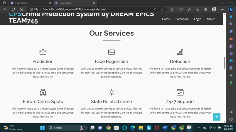  TEAM--745   CRIME PREDICTION SYSTEM – screenshot 5