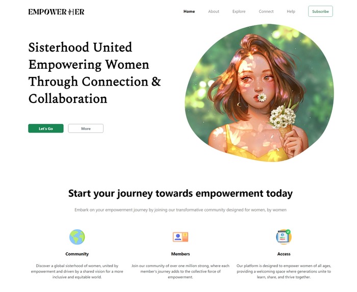 Team 616_EmpowerHer – screenshot 2