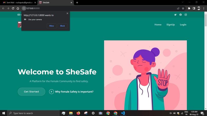 SheSafe – screenshot 1