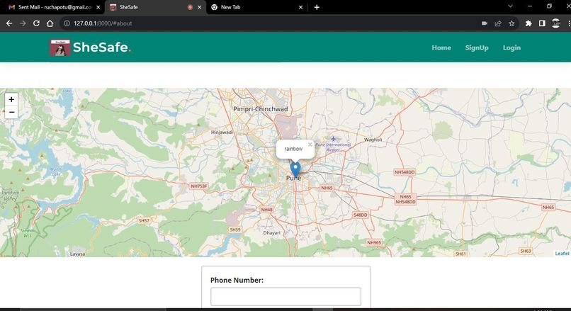 SheSafe – screenshot 2