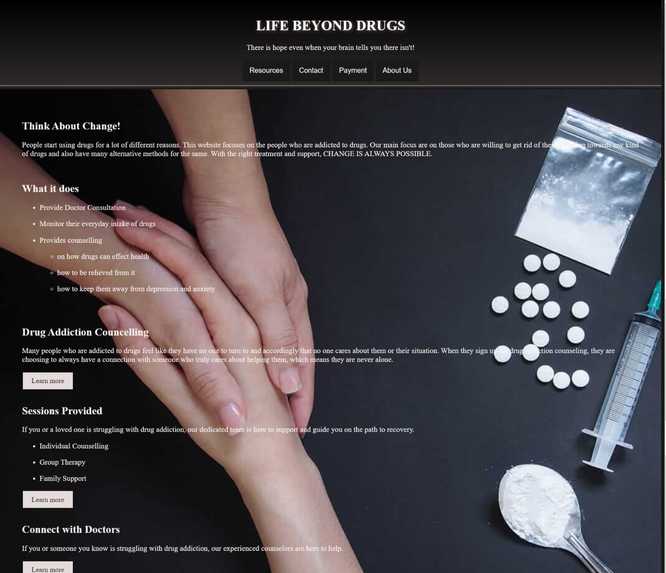 Team 12_LifeBeyondDrugs – screenshot 2