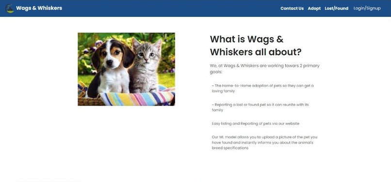 Team 255_Wags and Whiskers – screenshot 2