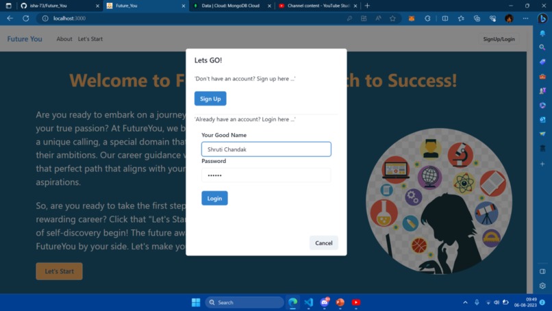 Team 19_Future You – screenshot 1
