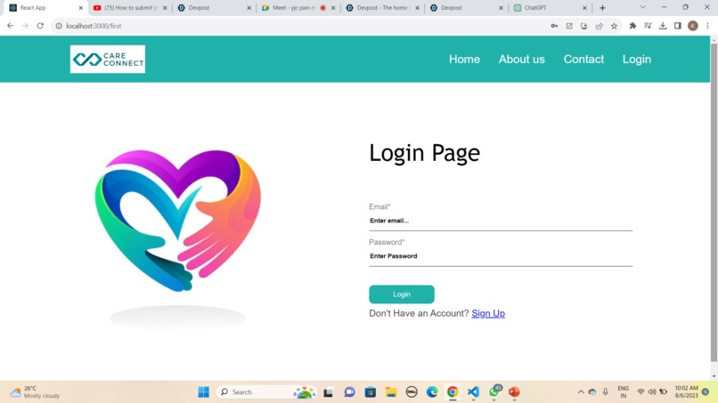 Team 301_CareConnect – screenshot 2