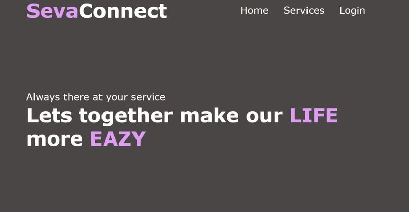 Team 333_SevaConnect – screenshot 1