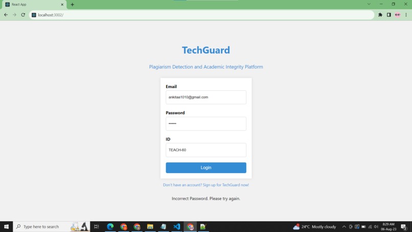 Team 127_TechGuard – screenshot 1