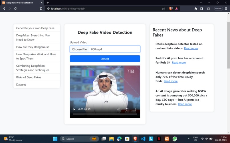 Deep Fake Video Detection – screenshot 2