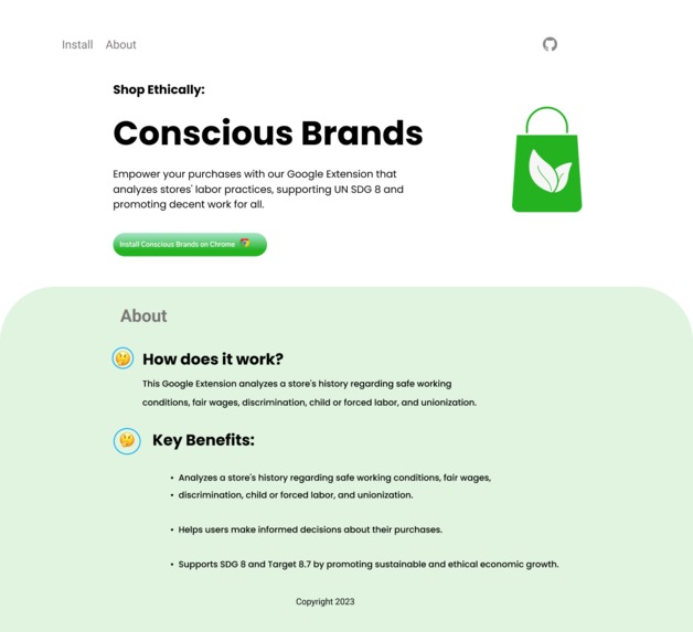 Conscious Brands – screenshot 1