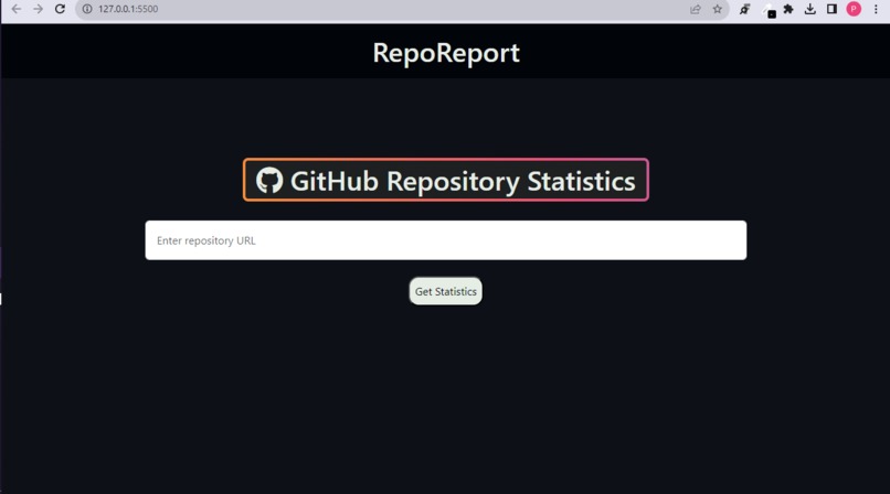 RepoReport – screenshot 1