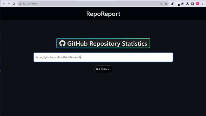 RepoReport – screenshot 2