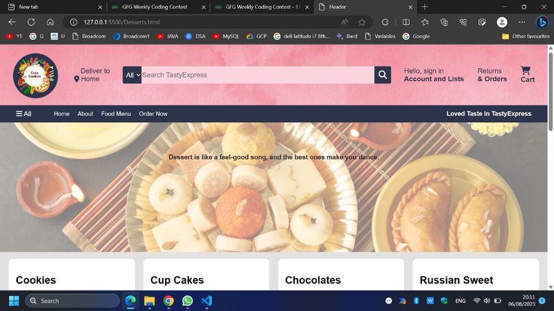 Smart Restaurant website – screenshot 5