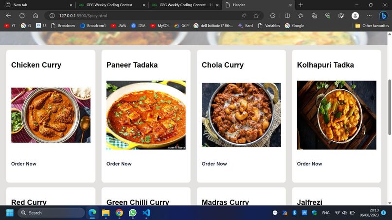 Smart Restaurant website – screenshot 7