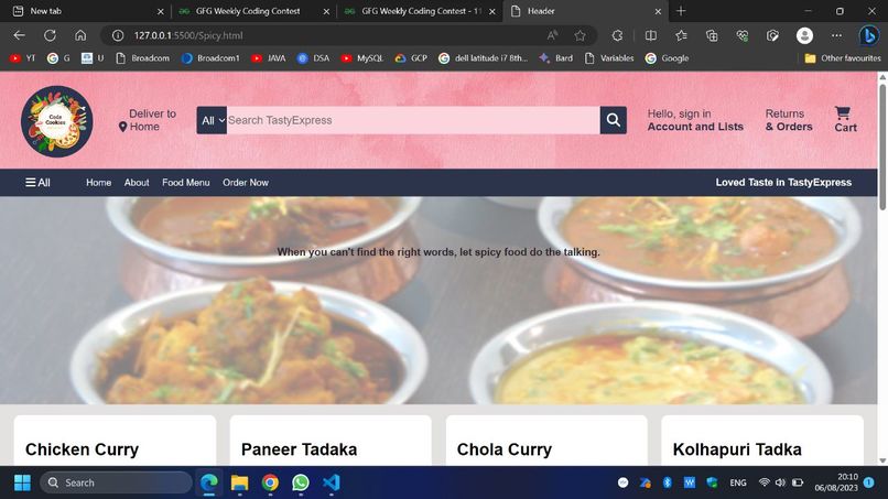 Smart Restaurant website – screenshot 8