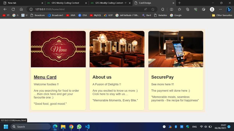 Smart Restaurant website – screenshot 11