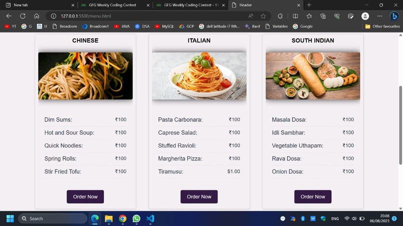 Smart Restaurant website – screenshot 12