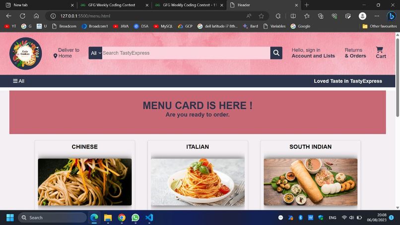 Smart Restaurant website – screenshot 19