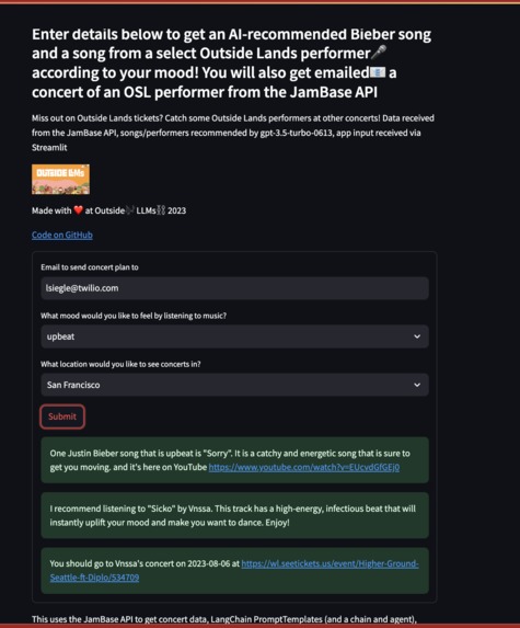BieberGPT – screenshot 2