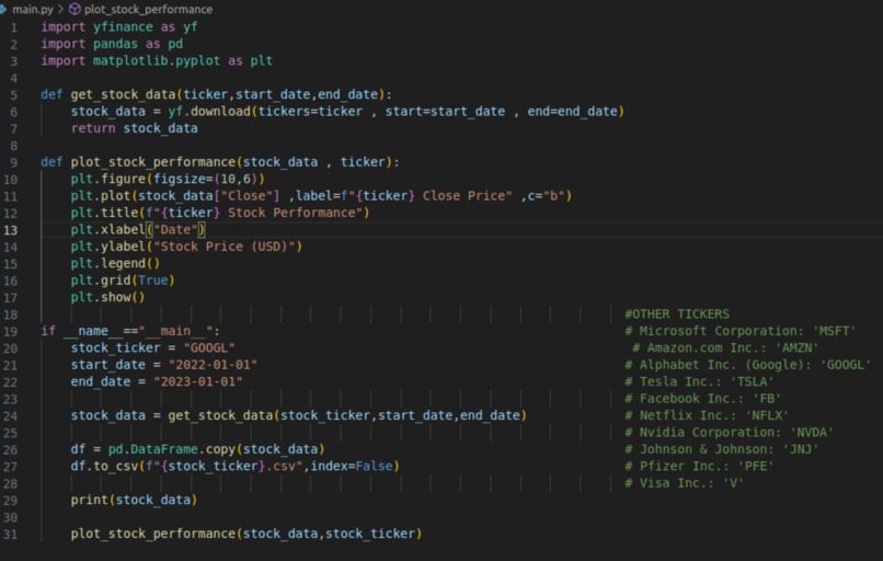 Stock Analysis Tool – screenshot 1