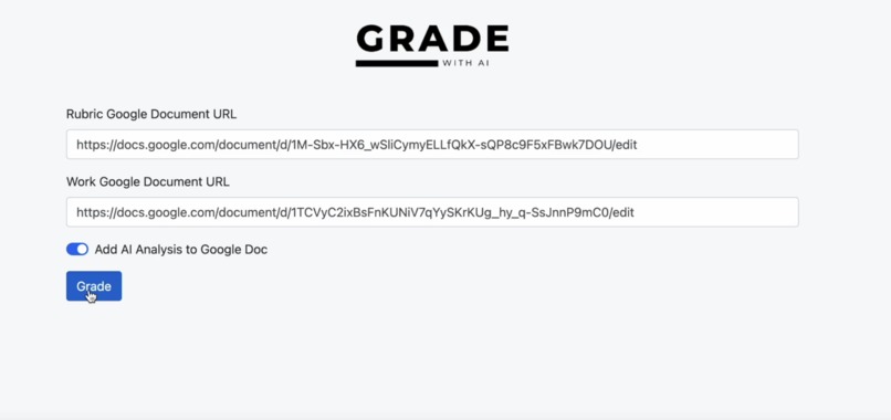 GradeWithAI – screenshot 2