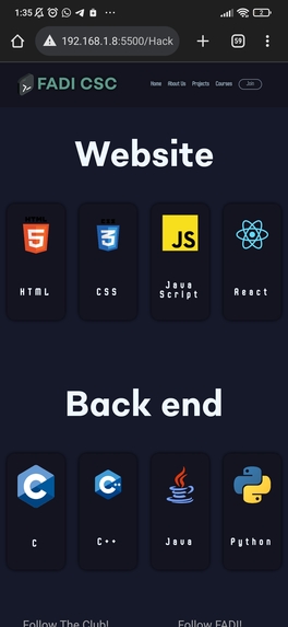 FADI CS CLUB Website – screenshot 7